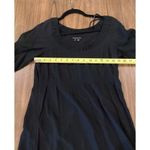 Theory  Dazell Charm puff short sleeve Mini Dress Shift Scoop Neck Black Viscose Photo 3