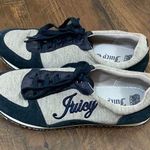 Juicy Couture Bosley Cotton/Suede Gray/Navy Tennis Shoes Photo 0