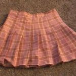 Pink plaid pleated high waist school girl skirt size small Photo 0