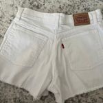 Levi's White Levi Jean Shorts Photo 0