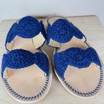 Jack Rogers  Womens Sandals 9.5 Laurin Crochet Sandal Midnight Blue Vacation Photo 1
