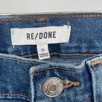 RE/DONE 70s Stove Pipe Jeans True Indigo High Rise Straight Leg Size 23 Photo 3