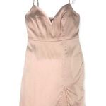 SheIn  V-neck Satin Slip Dress Photo 21