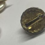 Monet Lot Of 3 Gold Tone Clip On Clip-on Signed Marvella Richelieu Photo 6