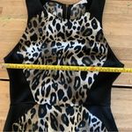 Lush Clothing NWT Lush Black & Leopard Print Bodycon Dress M Photo 6