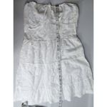 PacSun L. Hearts Womens White Strapless Embroidered Dress S Photo 4