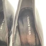 Black heels with cut out of heel all leather made in Portugal Size 6 Photo 7