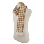 Timberland  NWT | Plaid Check Scarf Warm Brown & Cream Photo 1