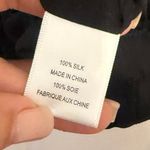 Adam Lippes  Women's Black 100% Silk Wide Neck Dolman Sleeve Top Size 10 Photo 3