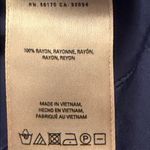 Anthropologie Maeve Canna Culotte Navy Blue High Waist Wide Leg Pants Size 0 Photo 7