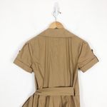 Diane Von Furstenberg  KALEY Cotton Wrap Dress  Size 6 Tan Utility Fit & Flare Photo 11