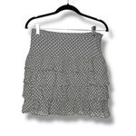 INC  International Concepts Women's Skirt 4 Silk Taupe Polka Dot Ruffle L… Photo 1