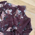 Intermix  100% silk body mini brown floral dress NWT Photo 7