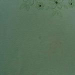 Jaclyn Smith Vintage Pistachio Green Embroidered Floral Cotton T-Shirt Photo 5