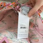 Finders Keepers NWT  Aranciata Mini Dress Sz 6 Pink Clementine Linen Summer Girly Photo 6