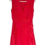 Thakoon Teaberry V neck Dress Sz 6 Coral Pink Effortless Chic Feminine ASOTV Photo 2
