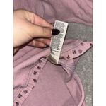 Free People Heart To Heart Henley Shirt Floral Top Thermal Purple Size Small Photo 7