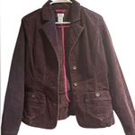 Bass Jeans Women’s Purple Corduroy Blazer Jacket Size Medium Photo 1