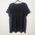 Zenana Outfitters Black Babydoll Tunic Blouse Size Large NWOT Photo 2