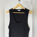 James Perse standard  Black Racer back‎ Ribbed Dress Size 1 Small Photo 2