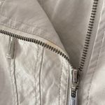 White Leather Jacket Size XL Photo 2