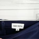 superdown Lizette Double Breasted Mini Skirt M Blue Photo 4