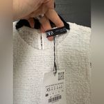 ZARA NWT  XS Poplin Balloon Maxi Dress in Oyster White Photo 5