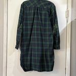 Scotch & Soda Maison  Green Plaid Grid Shirt Dress Leather Stars Patch Button S Photo 1