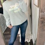 Stoney Clover Lane  Gray Graphic Sweatshirt size medium cotton polyester blend Photo 1