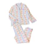 VINTAGE CHARACTER Flannel Pajama Set Purple Size M Photo 2