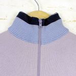 Avalanche Vintage Lasley-Seattle Sweater Women S Pink Blue Striped Half Zip Wool Photo 3
