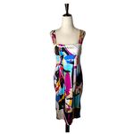 Diane Von Furstenberg  Dress Women‎ 8 Blue Pink Silk Blend Eliot Butterfly Mini Photo 1