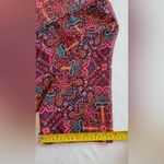 Rue 21 Women’s Monroe Kimono Purple Red Geometric Fringe Hem Open Front Top L Photo 9