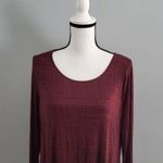 Apt. 9  Long Sleeve Maroon Shirt Size L Photo 2