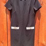 Tommy Hilfiger  Black Dress with White Accents Photo 2