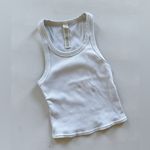 Alo Yoga  White Ribbed Tank Photo 1