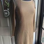 Ming Wang shimmer striped knit body con dress, size small petite Photo 0