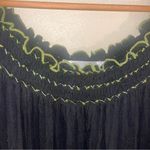 Mango NWT URBAN Western Black Embroidered Off Shoulder Babydoll Dress Mini M Photo 5