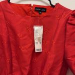 Sister Jane jacquard mini dress with open heart back in red Size XS Photo 3
