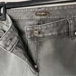 J. McLaughlin Skinny Denim Jeans Womens Size 8 Grey Stretch Biker Chic Luxe Moto Photo 3