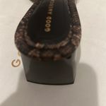 Good American Block Heel Slide Sandal in Desert Snake Size 5 New NIB Kardashian Photo 4