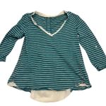 Anthropologie Meadow Rue medium lace back striped top TLS2 2886 Photo 8