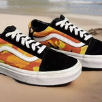Vans Old Skool Pop Camo Orange Women's Sneakers Size 7M Photo 0