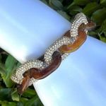 BaubleBar  faux Tortoise Shell Rhinestone Link Bracelet Photo 0