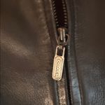 Coach Black Leather Cropped Jacket with Minimalist Design large NWOT $850 supple Photo 2