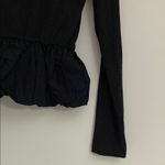 Jolie & Joy New! Juniors Ruffled Black long sleeve Top size M Size M Photo 6