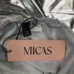 Micas  Metallic Top&Skirt Set Sz M One Shoulder Crop Holiday Fairy Coquette NWT Photo 13