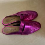 Free People  Women's Metallic Pink Magenta fushia At Ease Loafer Mule EU 38 US 8 Photo 3