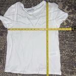 Sandro Women’s Size 1 S White Cotton Lace Inset Lilou Short Sleeve Tee T-Shirt Photo 9