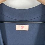 NELL‎ Navy Stretch Ponte Knit Sleeveless Open Front Vest Jacket Size 0 Blue Photo 1